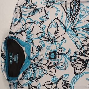 Pins & Aces Cabo Blanco 4-way Stretch‎ Fabric Mens Golf Polo Size XL